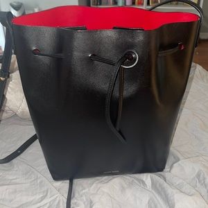 Pre loved Mansur Gavriel smooth leather Bucket Bag